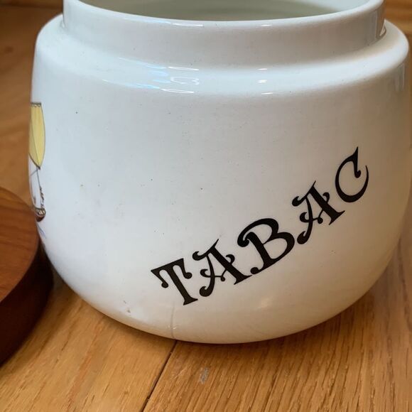 humidor Vintage Whitecross Italian Ceramic Explorer Sailing Ship Tobacco Jar - Picture 6 of 14